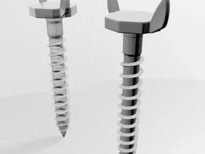 Drywall Screw 10 3D model