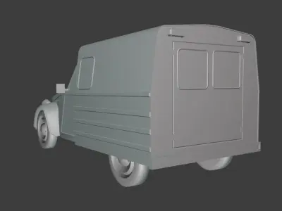 Citroen AK6 Low-poly 3D model