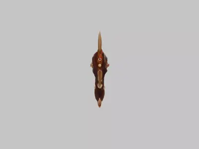 Demonic Blaster Weapon Low-poly 3D model
