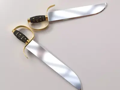 Butterfly Sword 3D model purchase