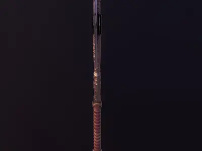 Stylize-Axe 2 sword Low-poly 3D model