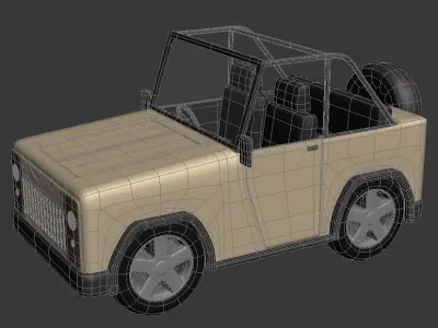 jeep car 3D model by MilkyWay