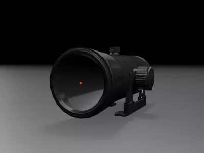 Modular Game Ready Laser sight for guns Free low-poly 3D model