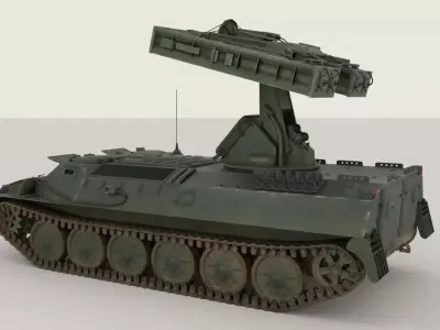 9K35 Strela-10 on a MT-LB chassis NATO name SA-13 Gopher 3D model