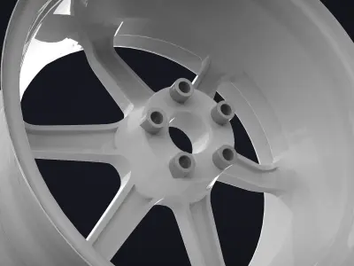 Volk Rays TE37SL  3D model