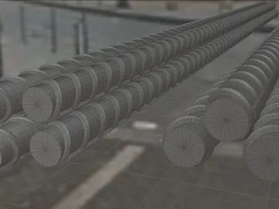 Steel Rod 3D model
