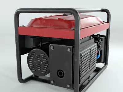 Portable Generator Realistic PBR 3D Model 3D model