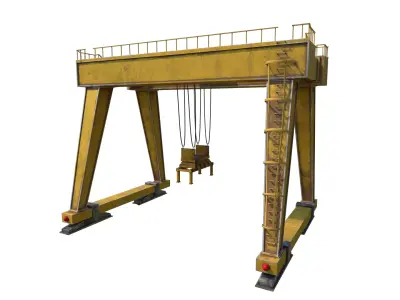 Cargo Crane Low-poly 3D model