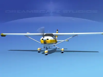 Cessna 172 Skyhawk STOL V09 3D model