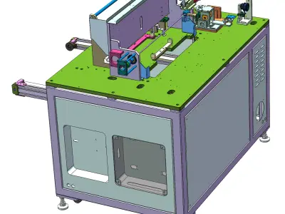 Semi-automatic winding machine 3D model