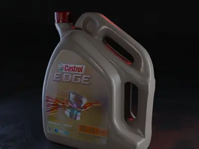 castrol oil  Free 3D model