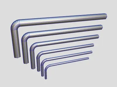 Allen Keys Low-poly 3D model purchase