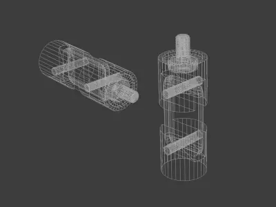 Mechanical Joint  Low-poly 3D model