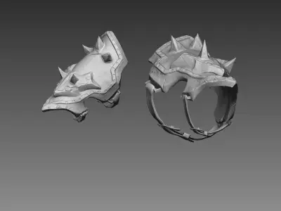 Zbrush Armor Piece 3D model