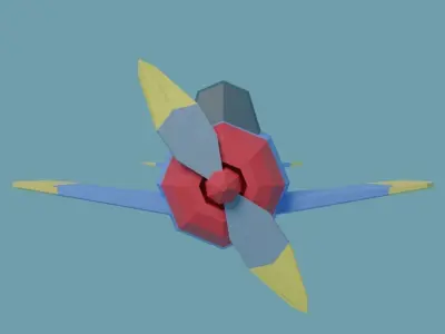 Aircraft Propeller Free low-poly 3D model