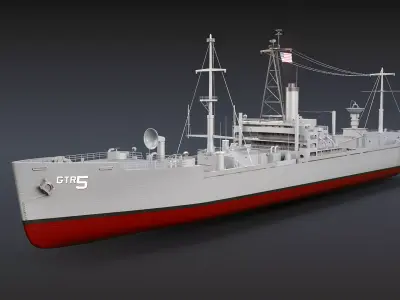 AGTR-5 USS Liberty 3D model