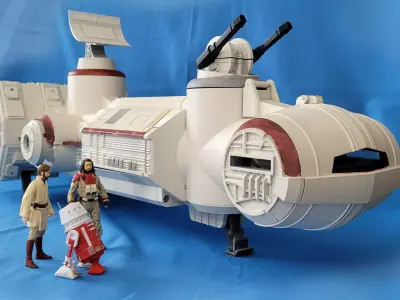 Tantive IV Corellian Corvette Custom Vehicle Playset 3D print model