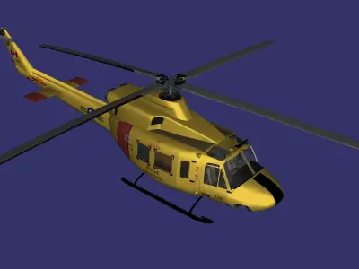 Bell CH-146 Griffon Free low-poly 3D model
