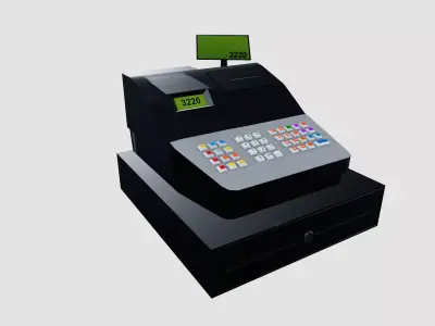 Cash Register 3D model purchase