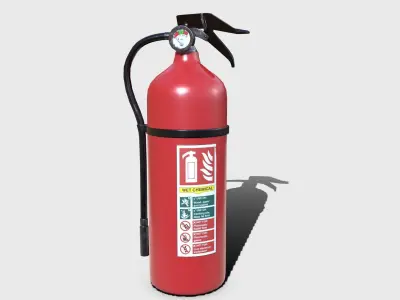 Fire extinguisher PBR Low-poly 3D model buy