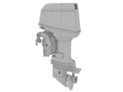 Outboard 60HP 3D model