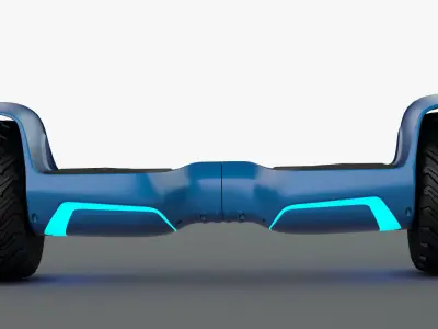 Hoverboard Low-poly 3D model purchase