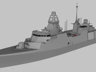 FFG Arrowhead X class Low-poly 3D model