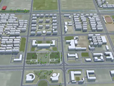 Lianyungang Jiangsu China 130km Free low-poly 3D model