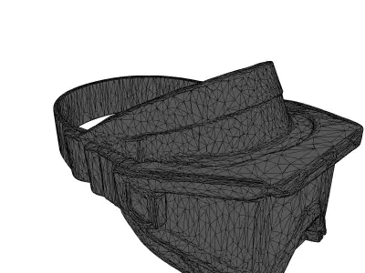 Sleek SciFi Visor 3D model