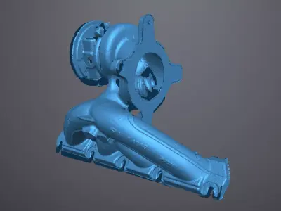 K04 turbo Golf R 2010 3d scan Low-poly 3D model
