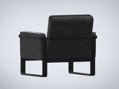 Furniture Chaise Lounge Chairs Industrial Chic Low-poly 3D model