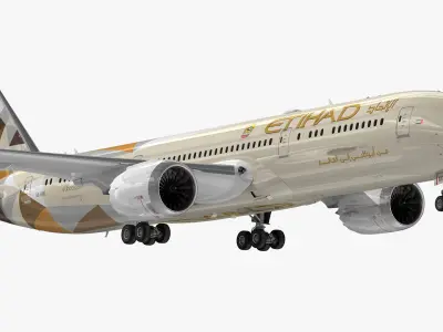 Boeing 787-9 Etihad Airways 3D model