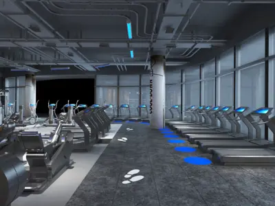 Gym Club  13 3D model