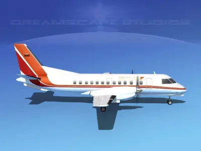 SAAB SF340 Delta Air 3D model
