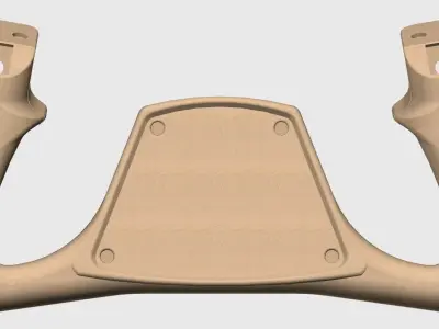 Beechcraft Flight Simulator Yoke Version 2 3D print model