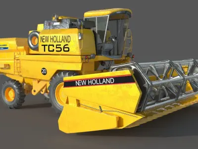  New Holland TC59 Harvester 3D model