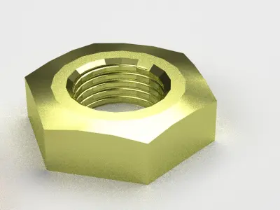 Hex Nuts 3D model by erikyavrumyan