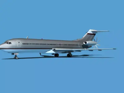 Boeing 7X7-2 Jet Fan V210 3D model