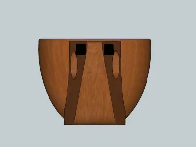KUKSA wooden pipe 3D model
