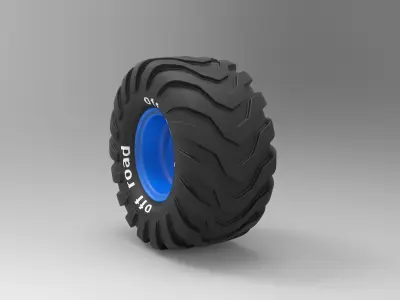 Offroad wheel 2 3D model