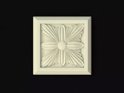 rosette flower 3D model 38