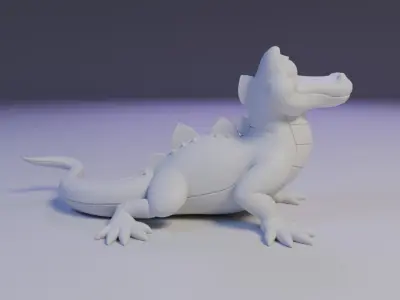 alligator 3D print model purchase