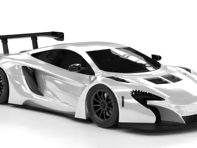 McLaren P1 Low-poly 3D model