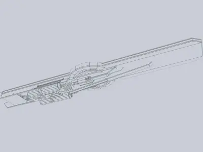 Hoverboard Low-poly 3D model