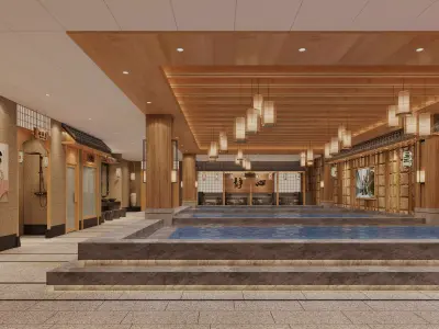 Sauna Center Japanese 3D model