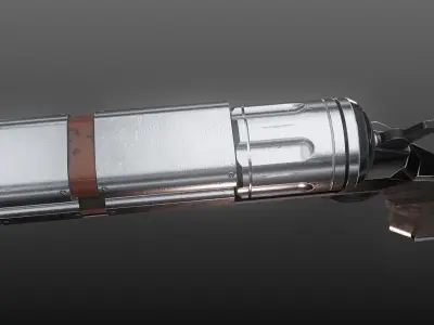 Revolver PBR Low Poly gun Low-poly 3D model