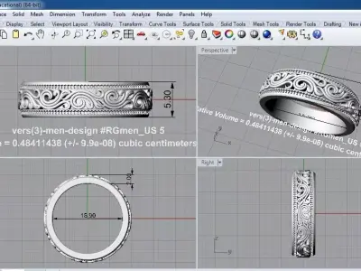 ornament ring 3D model