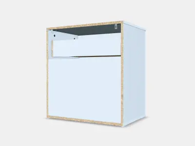 GODISHUS Chest of 3 drawers 3D model