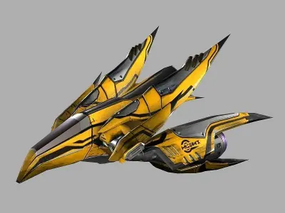 Stinger Aircraft Low-poly 3D model