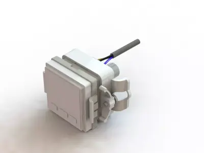 Pressostato SMC ISE30A 01 B L ZS 27 D Pressure Switch 3D model